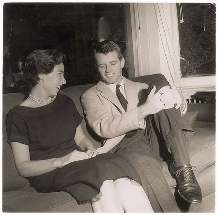 Lot #51 Robert and Ethel Kennedy Sharing a Moment in Their Home Photograph - Image 1