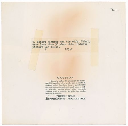 Lot #51 Robert and Ethel Kennedy Sharing a Moment in Their Home Photograph - Image 2