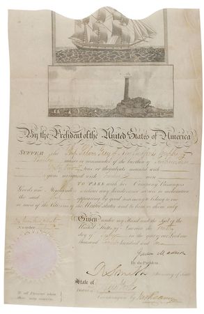 Lot #260 James Madison Signed Document - Image 1