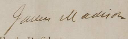 Lot #260 James Madison Signed Document - Image 2