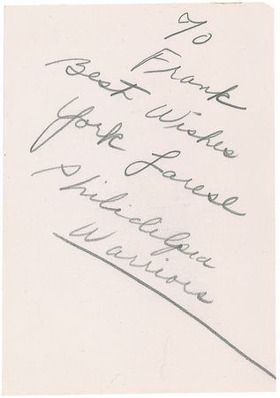 Lot #1500 Wilt Chamberlain and York Larese - Image 1