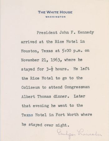 Lot #99 John F. Kennedy Final Sailboat Sketch: Daydreaming of his time on the water, President Kennedy draws his final sailboat sketch the day before he heads to Dallas - Image 2