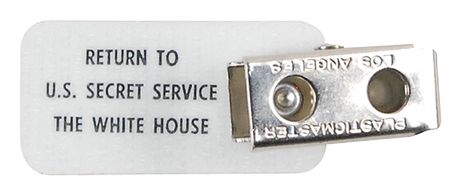 Lot #105 Secret Service Texas Pin: Official Secret Service pin, used by an aide on the tragic trip to Texas - Image 2