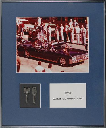 Lot #100 Keys for Dallas Presidential Limo: Original keys to the motorcade?s Lincoln limousine?ambushed in Dealey Plaza - Image 1