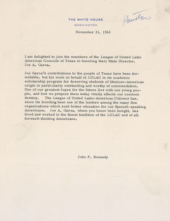 Lot #98 John F. Kennedy - Image 1
