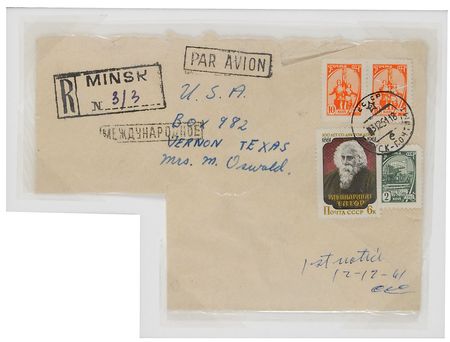 Lot #157 Lee Harvey Oswald: Fighting for government permission to return to the States with his Soviet wife, Oswald stays in touch with his mother in Texas - Image 2