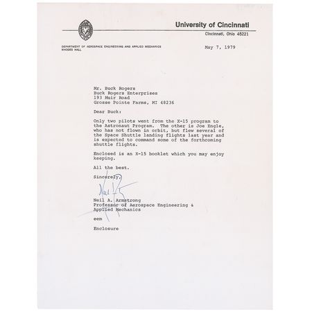 Lot #520 Neil Armstrong - Image 1