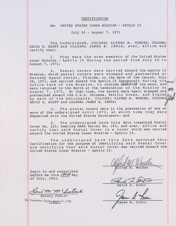 Lot #649 Apollo 15 - Image 4