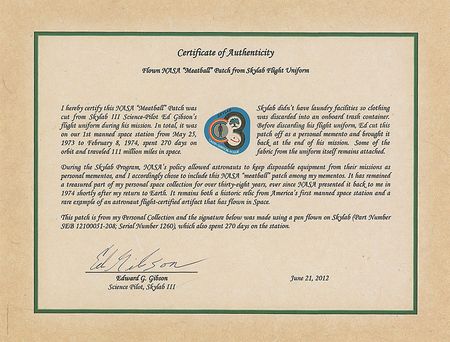 Lot #754 Skylab 4: Edward Gibson - Image 3