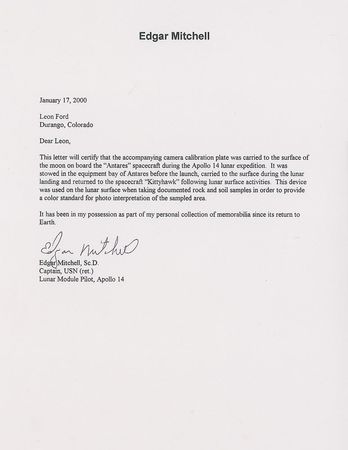 Lot #606 Edgar Mitchell - Image 7