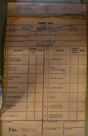 Lot #882 STS-5 Flown Shuttle Tray - Image 4