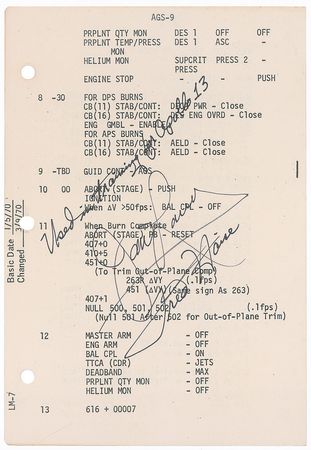 Lot #603 James Lovell and Fred Haise - Image 1