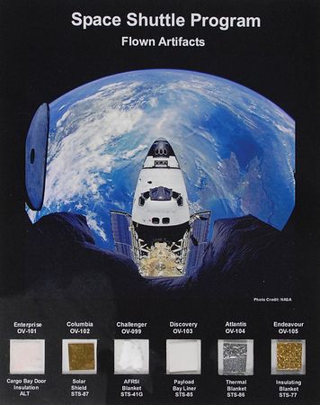 Lot #824 Space Shuttle Flown Artifacts - Image 1