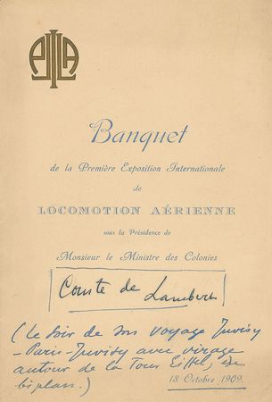 Lot #24 Wright Brothers: Charles de Lambert - Image 4