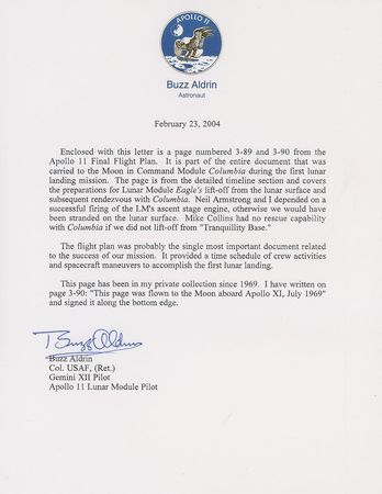 Lot #432 Buzz Aldrin - Image 3