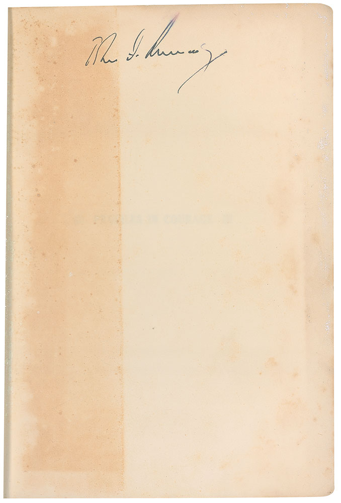 Lot 108 John F. Kennedy: Signing his ghostwritten Pulitzer Prizeâ??winning classic