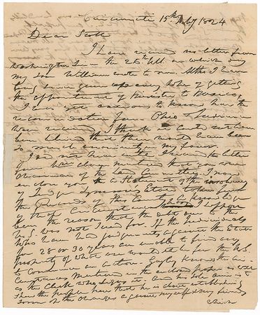 Lot #23 William Henry Harrison: Between positions,