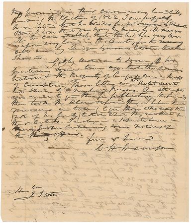 Lot #23 William Henry Harrison: Between positions, Harrison misses out on his desired ambassadorship: “I have long since given up every hope of getting the appointment of Minister to Mexico” - Image 2