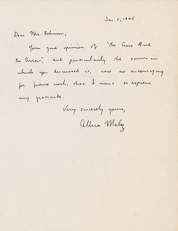 Lot #1818 Albert Maltz - Image 1