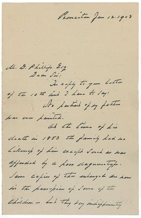 Lot #47 Grover Cleveland: “No portrait of my father was ever painted...the family had no likeness of him except as was afforded by a poor daguerreotype” - Image 1