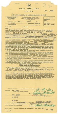 Lot #1806 Edgar Bergen Signed Documents - Image 1