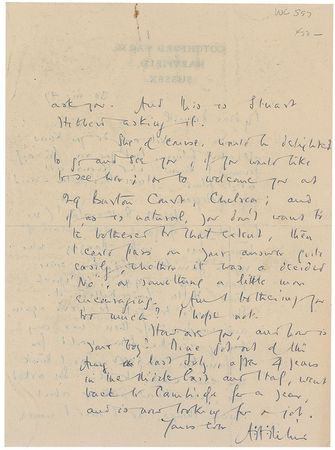 Lot #690 A. A. Milne: Milne?s Christopher Robin grows up: ?Got out of the Army last July, after 4 years in the Middle East and Italy? - Image 2