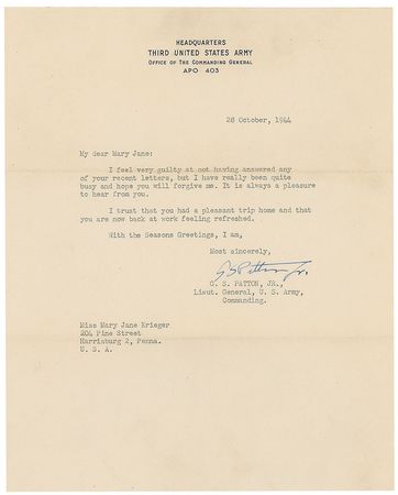 Lot #478 George S. Patton: 