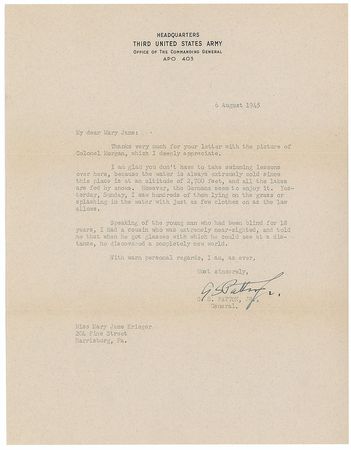 Lot #478 George S. Patton: 