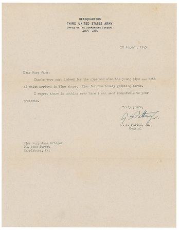 Lot #478 George S. Patton: 