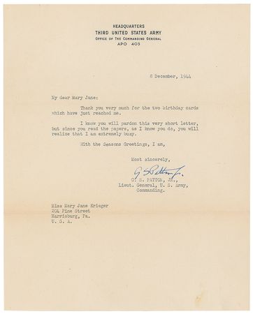 Lot #478 George S. Patton: 
