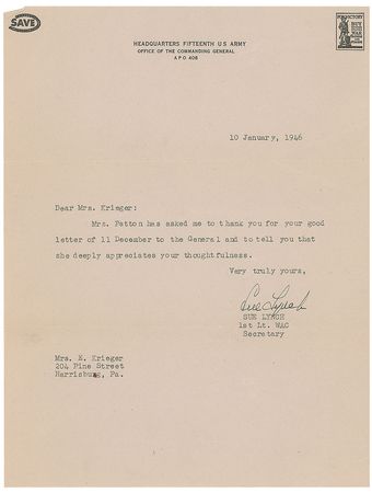 Lot #478 George S. Patton: 