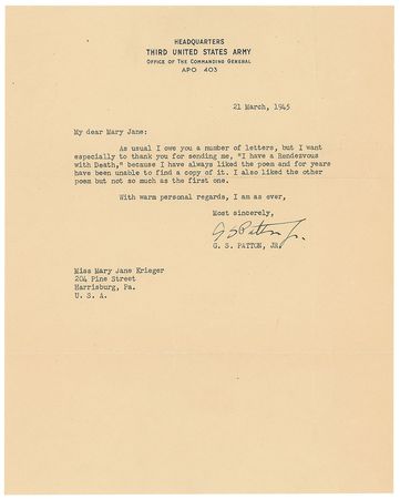 Lot #478 George S. Patton: 