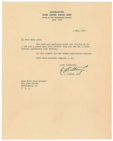 Lot #478 George S. Patton: 