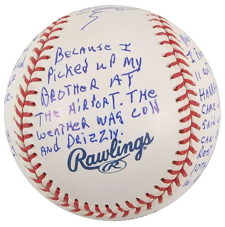 Lot #1443 Len Barker Baseball - Image 3
