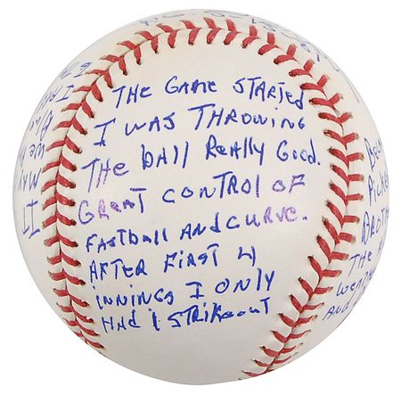 Lot #1443 Len Barker Baseball - Image 4