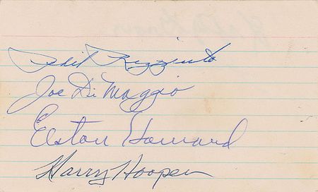 Lot #1445 Baseball Hall of Famers Signatures - Image 1