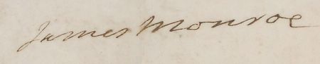 Lot #8 James Monroe Signed Document - Image 2