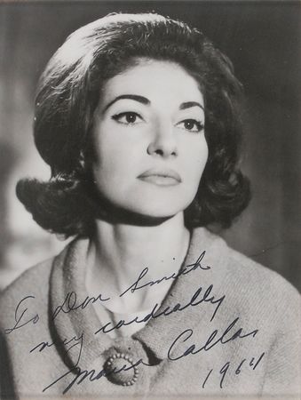 Lot #851 Maria Callas Signed Photograph - Image 1