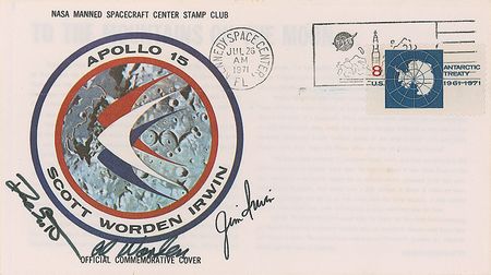 Lot #557 Apollo 15: Insurance cover from Worden?s personal collection - Image 1