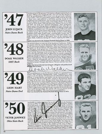 Lot #1538 Heisman Trophy Winners Program - Image 2