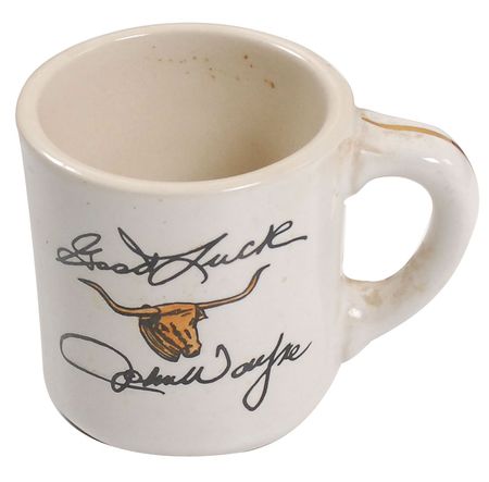 Lot #1148 John Wayne: ‘The Duke’ forwards a Rooster Cogburn mug - Image 2