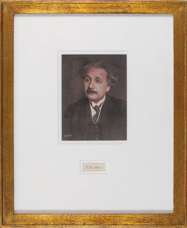 Lot #197 Albert Einstein Signature - Image 1