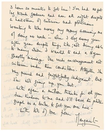 Lot #331 Princess Margaret Handwritten Letter Signed - Image 2