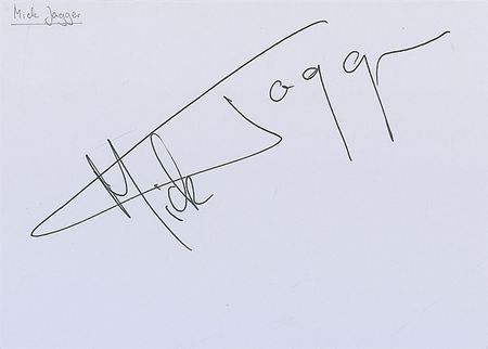 Lot #1056 Rolling Stones: Mick Jagger Signatures - Image 2
