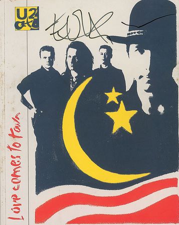 Lot #1080 U2: Bono and The Edge: Bono sketches a flower - Image 1