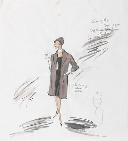 Lot #1119 Edith Head Costume Sketches - Image 1
