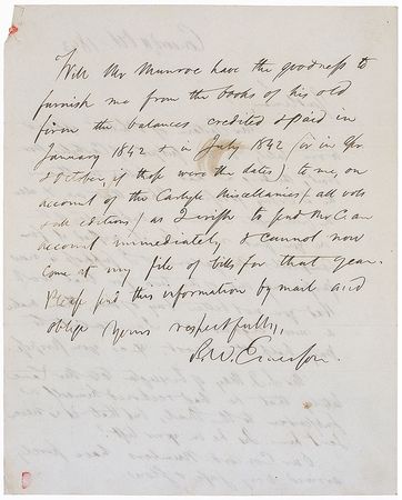 Lot #669 Ralph Waldo Emerson: Helping prepare new publications of lifelong friend Thomas Carlyle?s work, Emerson offers the famous d?Orsay portrait - Image 2