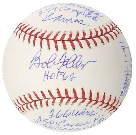 Lot #1505 Bob Feller Baseball - Image 1
