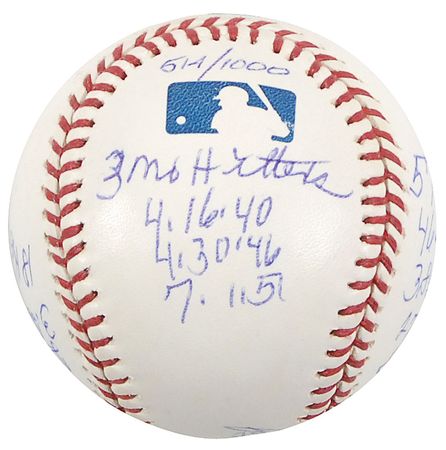 Lot #1505 Bob Feller Baseball - Image 3