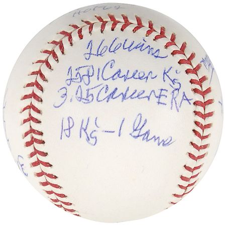 Lot #1505 Bob Feller Baseball - Image 4